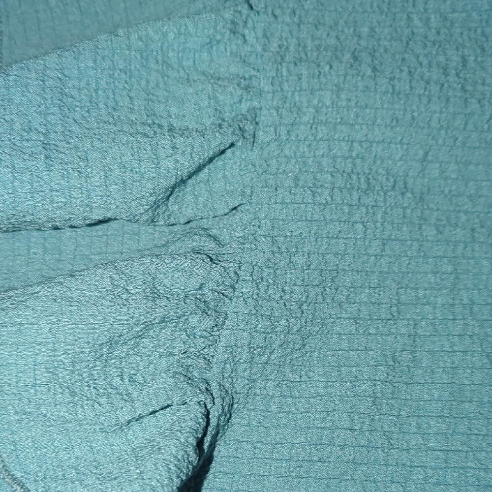 Blue Ruffled Work Blouse - Picture 4 of 4